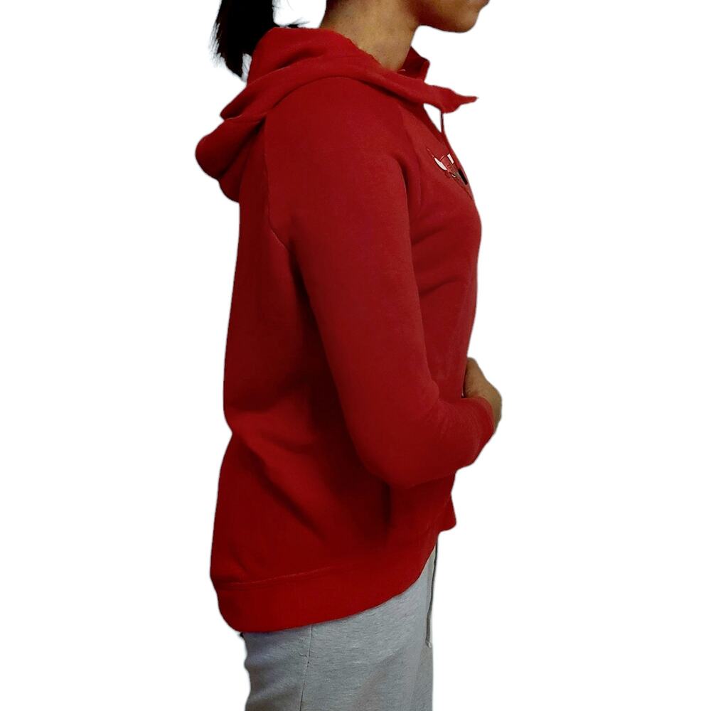 NIKE Chicago Bulls NBA modern cape full zip high low hoodie sweatshirt Sz S NEW - Picture 2 of 7